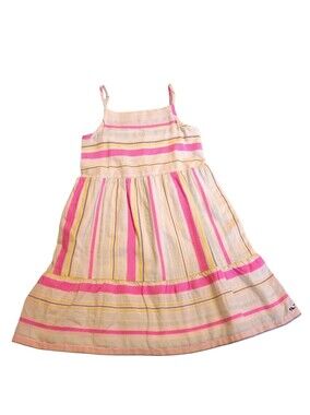 EUC Vineyard Vines Striped Sundress in Pink, Yellow & Cream Small